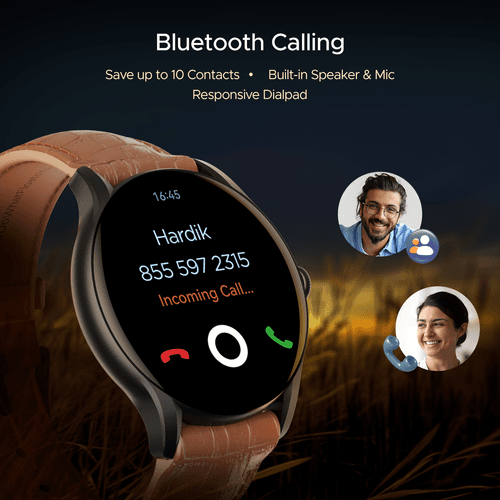 boAt Lunar Connect Ace | Round AMOLED Display Smartwatch with 1.43" (3.63 cm) Screen, Bluetooth Calling, 100+ Sports Modes