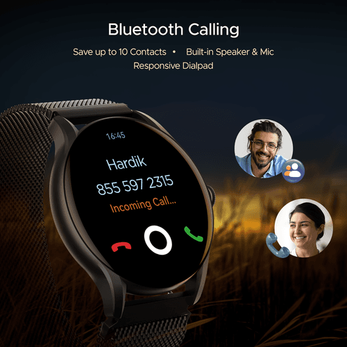 boAt Lunar Connect Ace | Round AMOLED Display Smartwatch with 1.43" (3.63 cm) Screen, Bluetooth Calling, 100+ Sports Modes