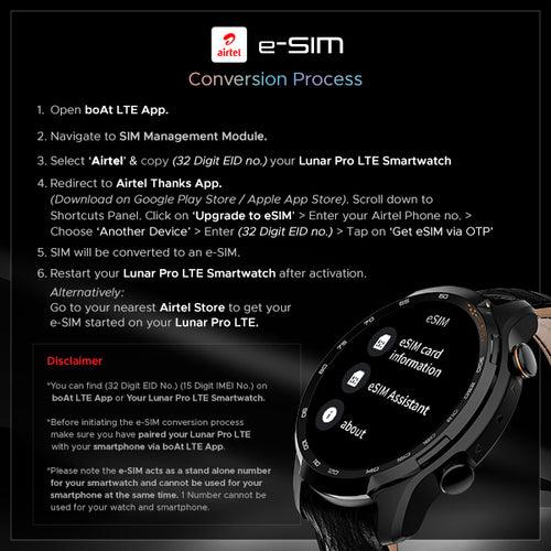 boAt Lunar Pro LTE | Premium Calling Smartwatch with e-SIM Support, Built-in GPS, AMOLED Display