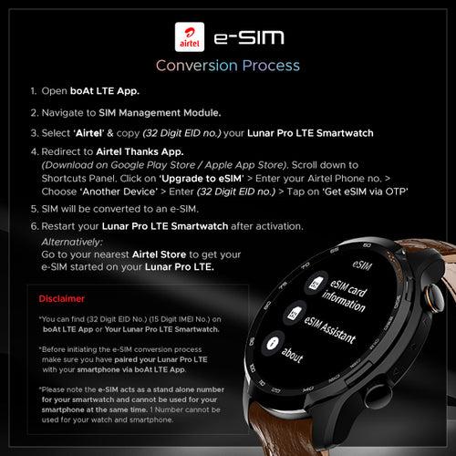 boAt Lunar Pro LTE | Premium Calling Smartwatch with e-SIM Support, Built-in GPS, AMOLED Display