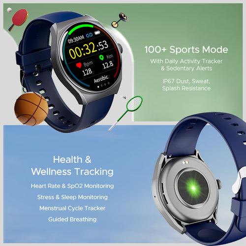 boAt Lunar Seek | Premium Smartwatch with Bluetooth Calling, Functional Crown, 100+ Sports Modes, IP67 rating