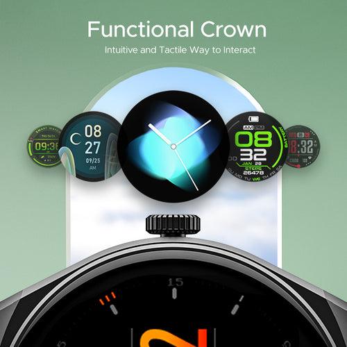 boAt Lunar Seek | Premium Smartwatch with Bluetooth Calling, Functional Crown, 100+ Sports Modes, IP67 rating