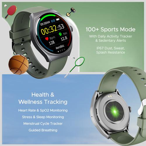 boAt Lunar Seek | Premium Smartwatch with Bluetooth Calling, Functional Crown, 100+ Sports Modes, IP67 rating