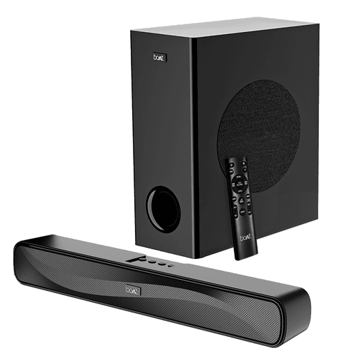 boAt Aavante Bar A1040 | 50W Bluetooth Soundbar, 2.1 Channel with Wired Subwoofer, Master Remote Control, Multi Connectivity