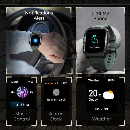 boAt Wave Force 2 | Smart Watch with 1.96" (4.97cm) HD Display, BT Calling, Built-in compass, SpO2 & Heart rate Monitoring