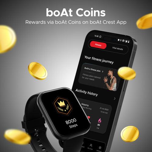 boAt Wave Neo Plus | Smartwatch with 1.96" (4.97cm) HD Display, BT Calling, 7 Days Battery Life, 700+ Active Modes