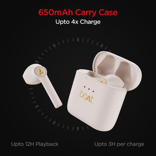 boAt Airdopes 138 TVS Edition | Wireless Earbuds with 13mm Drivers, Bluetooth V5.0+EDR, IWP Technology, 650mAh Pocket friendly Charging Case, 12 Hours nonstop music