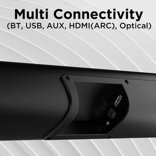 boAt Aavante Bar Aroha | Bluetooth Soundbar with Wired Subwoofer, 100W RMS Sound, 2.1 channel, Multiple EQ Modes, Bluetooth v5.3, USB, AUX, HDMI (ARC)