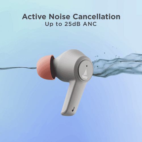 boAt Airdopes 418 ANC | Wireless Earbuds with 10mm Drivers, Up to 25dB ANC, ENx™ Technology, 17.5 Hours Playback, ASAP™ Charge