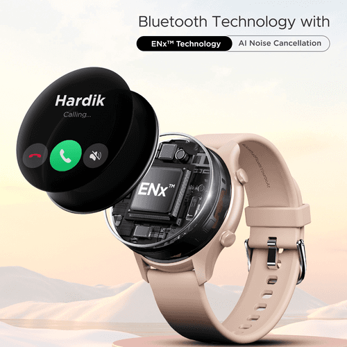 boAt Lunar Connect Plus | Bluetooth Calling Smartwatch with AI Noise Cancellation, 1.43" (3.63 cm) Round AMOLED Display