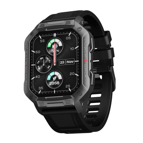 boAt Wave Force | Rugged Display Smartwatch with BT Calling, 1.83" (4.64 cm) HD display, 100+ Watch Faces, Save up to 10 Contacts