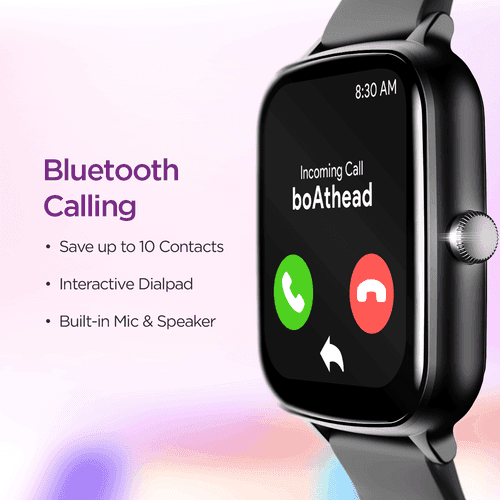 boAt Wave Smart Call | Premium BT Calling Smartwatch with 1.69" (4.29 cms) HD Display, 600+ Custom Watch Faces, Live Cricket Scores, Save up to 10 Contacts