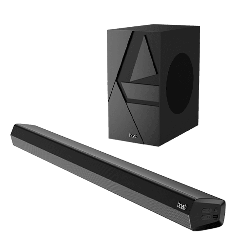 boAt Aavante Bar Thump | 200W RMS boAt Signature Sound, 2.1 Channel Soundbar with Wired Subwoofer, Entertainment EQ Modes, Bluetooth v5.3, USB, AUX, HDMI (ARC)