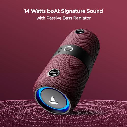 boAt Stone 1208 | 14W Portable Wireless Speaker with RGB LEDs, Up to 9 Hours of Playtime, AUX, USB and FM modes