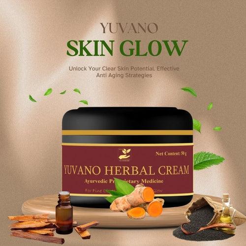 Yuvano Herbal Cream | Ayurvedic Anti Aging Cream for collagen boost, skin firming, fine lines, wrinkles for men & women (1 unit)