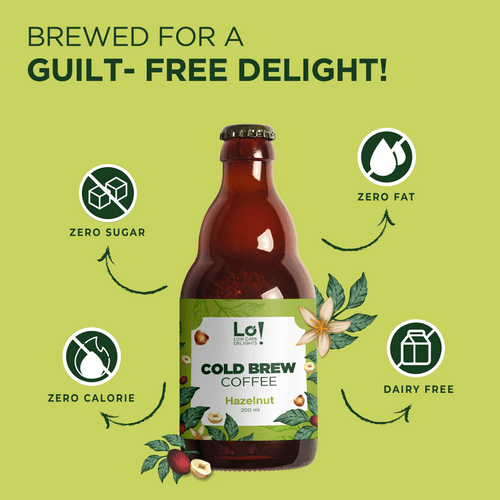 Lo Foods Keto Cold Brew Sugar Free Coffee - Hazelnut