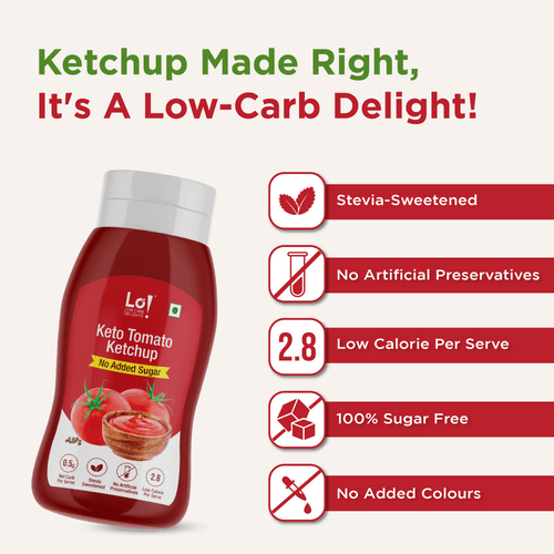 Keto Ketchup | No Sugar, Low Calorie & Low Carb