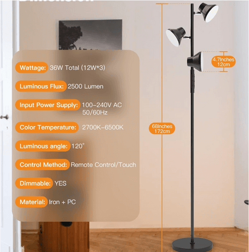 Beacons Adjustable LED Floor Lamp