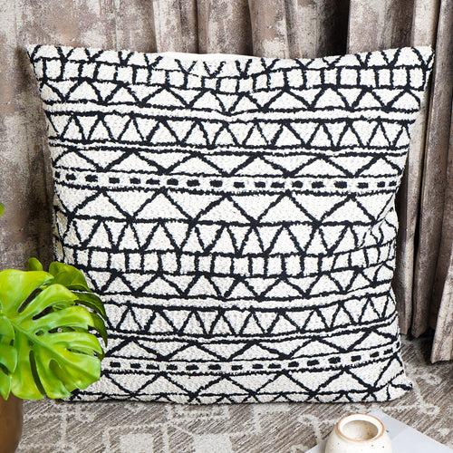 Nordic Chenille Geometric Jacquard Cushion Cover (Set of 5)