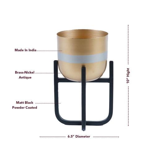 Radiant Reflection Metal Planter