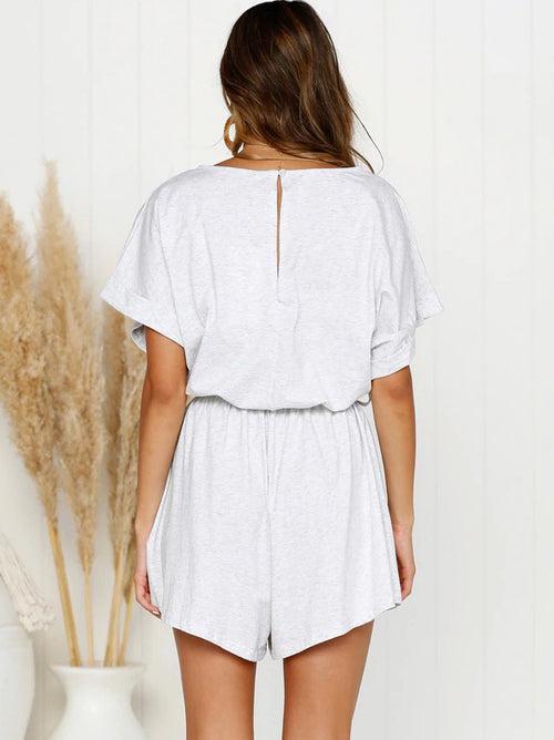 Casual Bat Sleeve Loose Rompers