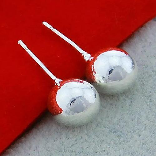Ball & Diamond Studs Set Earrings