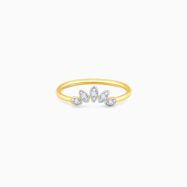 Gold Sun Dance Diamond Ring