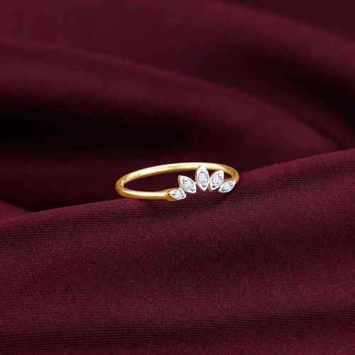 Gold Sun Dance Diamond Ring