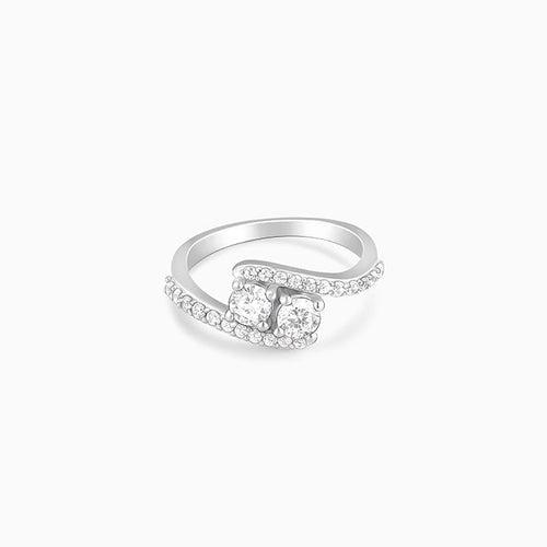 Silver Midnight Elegance Ring