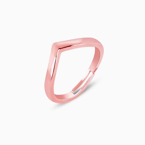 Rose Gold Wishbone Ring