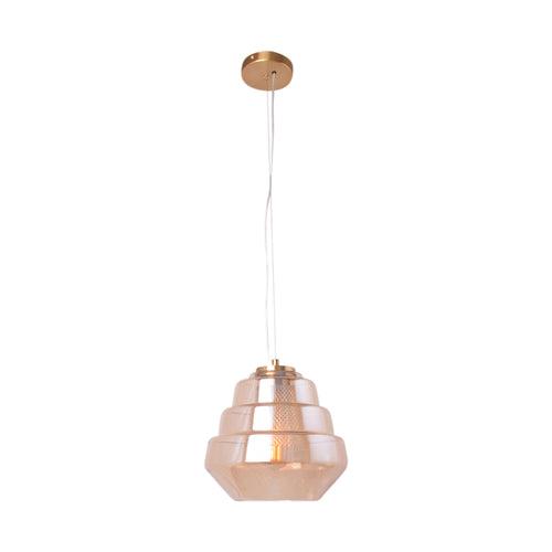 Tiered Pendant Light (Amber Glass)