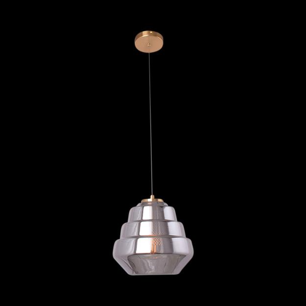 Tiered Pendant Light (Black Glass)