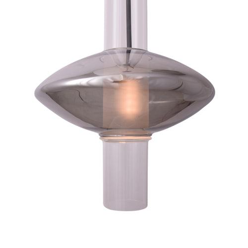 UFO Inspired Smoked Glass Pendant Light (LED)