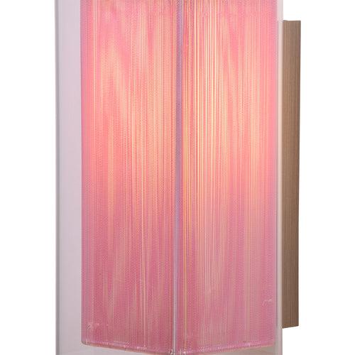 Pink Shade Wall Light (Square Glass)