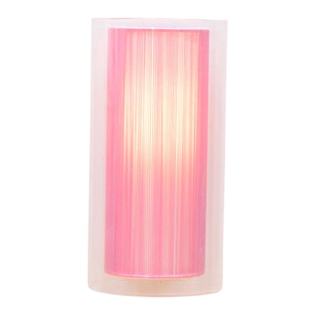 Pink Shade Wall Light (Round Glass)