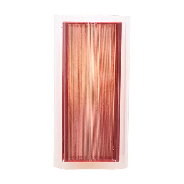 Red Shade Wall LIght (Square Glass)