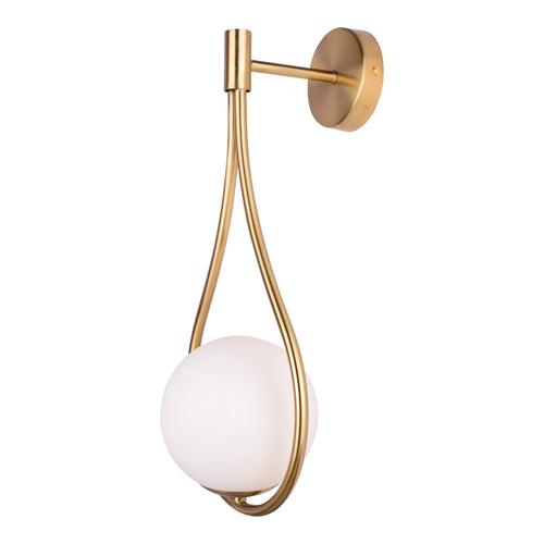 Golden Droplet Wall Light