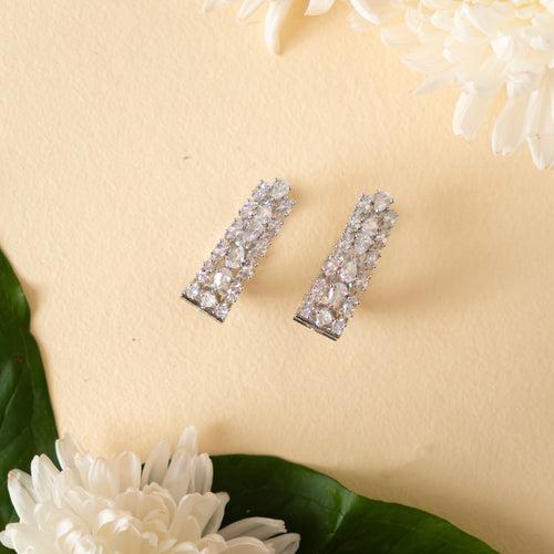 Jhalak White Diamond Studs