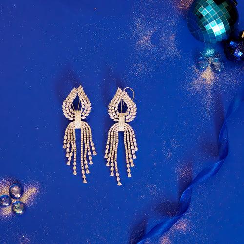 Elara Long Diamond Earrings