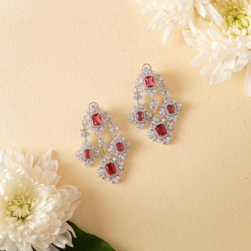 Jia Ruby Diamond Earrings