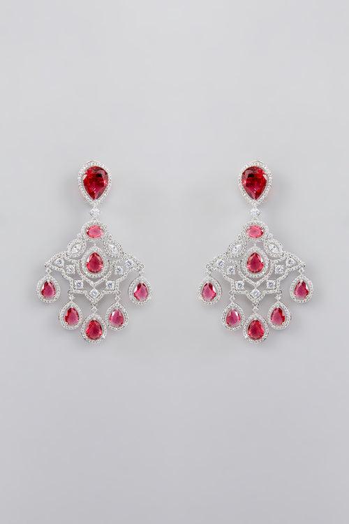 Louis Ruby Diamond Earrings