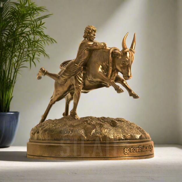 Jallikattu Action Sculpture