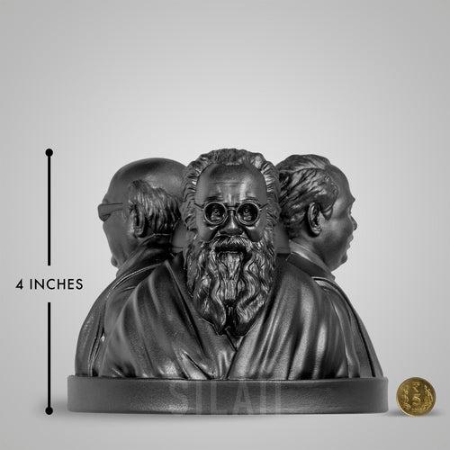 The Dravidian Icons - Table Top - Three Face Sculpture