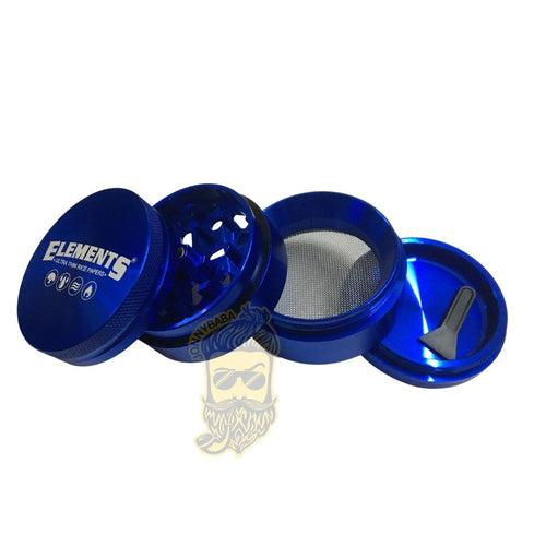 Elements Aluminium Grinder/Crusher - Blue