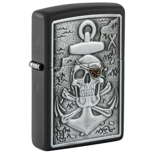 Zippo Lighter - Skull Anchor