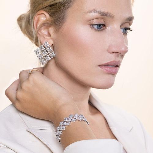 Blossom Diamond Earrings (large) - Simply Blossom