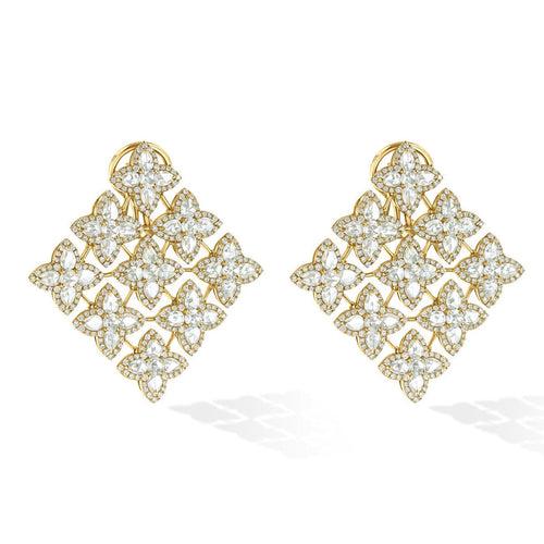 Blossom Diamond Earrings (large) - Simply Blossom