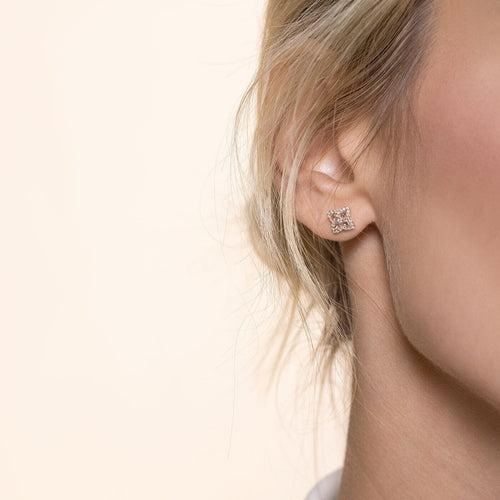 Blossom Diamond Stud Earrings - Simply Blossom