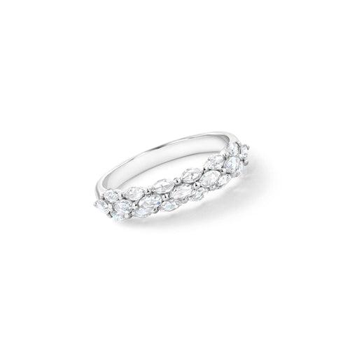 Marquise Diamond Half Ring