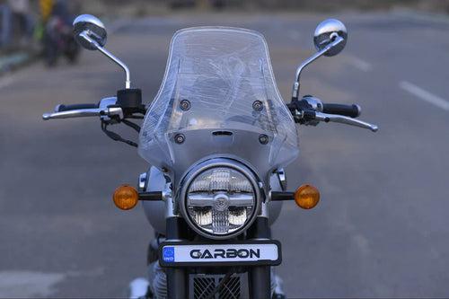 CarbonRacing ""WANDERER" Premium Windshield - Super Meteor 650 - Clear